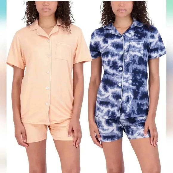 real essentials Other - Real Essentials Women's Short Sleeve Button Down Pajama Set Ultra Soft 1X